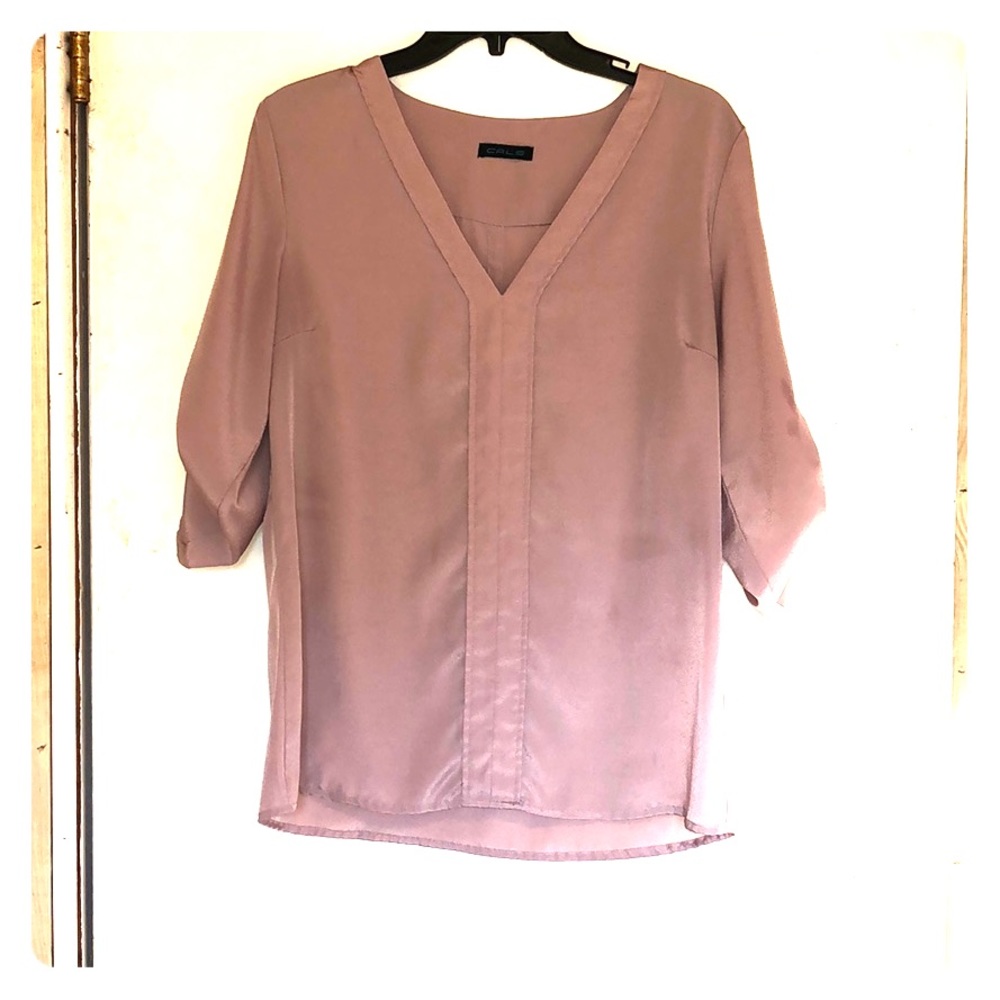Mauve colored blouse